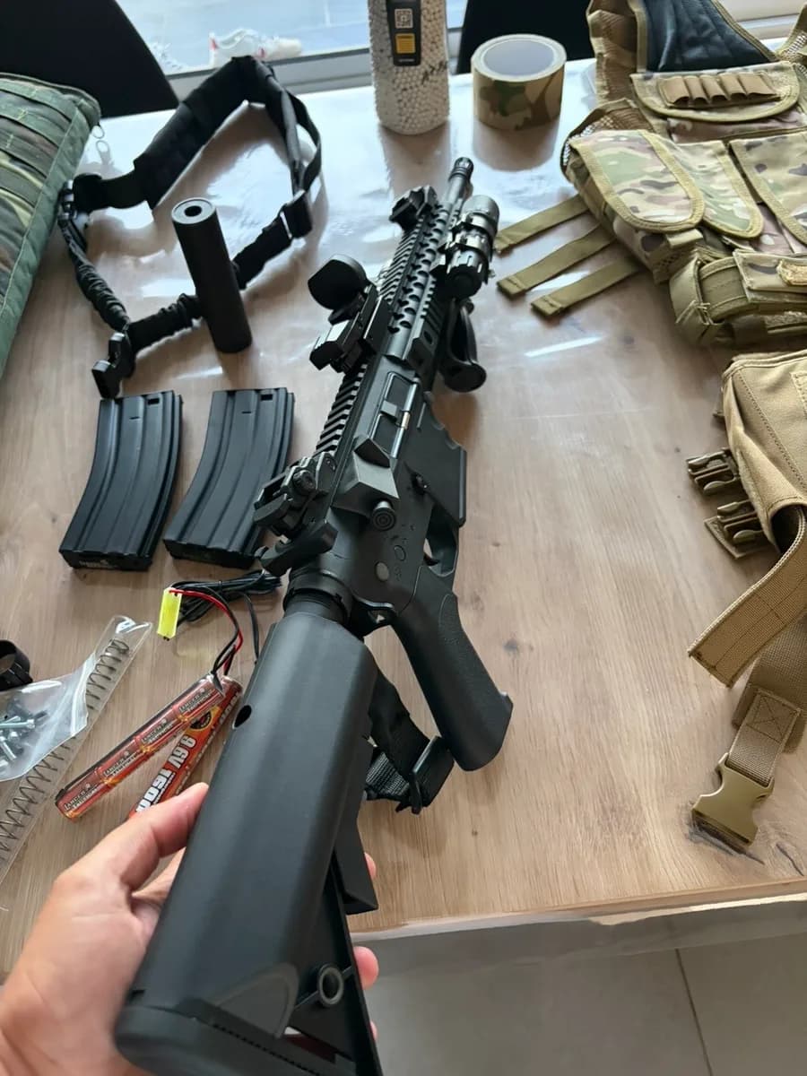 Pack Airsoft Lancer Tactical M4 AEG Gen 2 + équipements mini 3