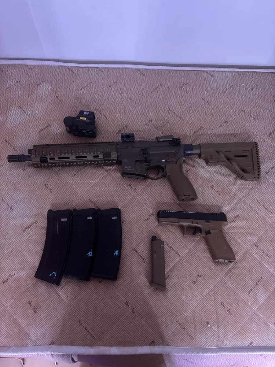 Hk416 + Glock 17 mini 2
