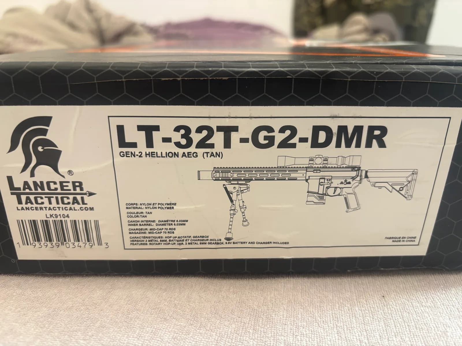 Airsoft DMR Complet - Lancer Tactical LT-32 mini 7