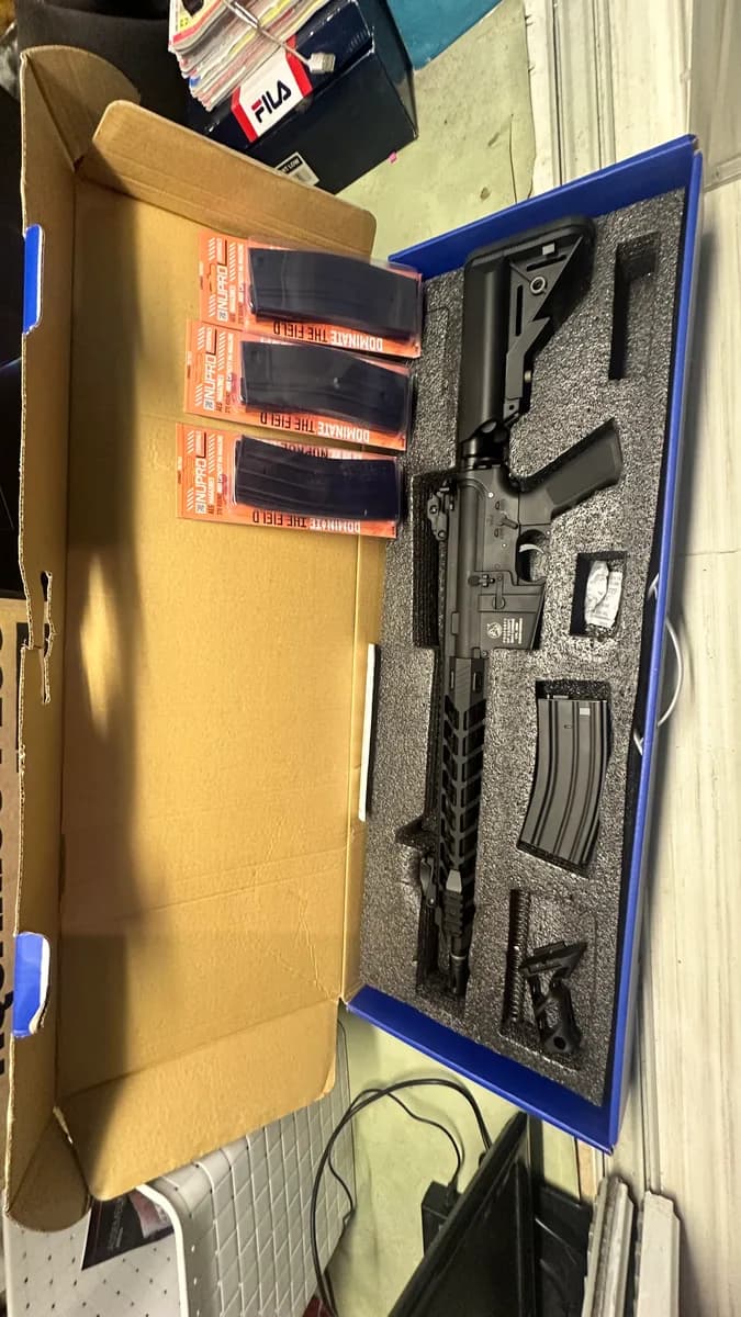 Fusil COLT M4A1 LONG KEYMOD FULL METAL AEG CYBERGUN
