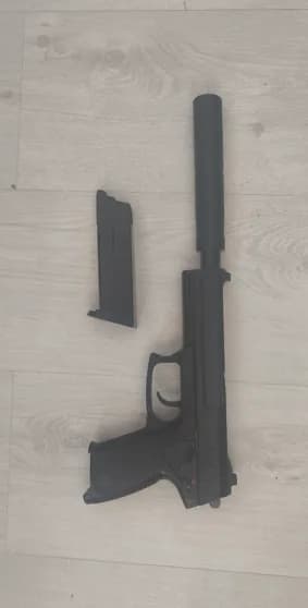 MK23 SOCOM - ASG / ABS, Métal mini 1