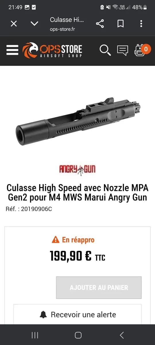 M.W.S TOKYO MARUI GBBR mini 6