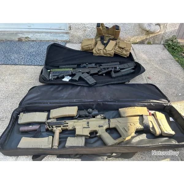 Pack Airsoft - SIG Shorty + M4A1 + Accessoires - 460 €