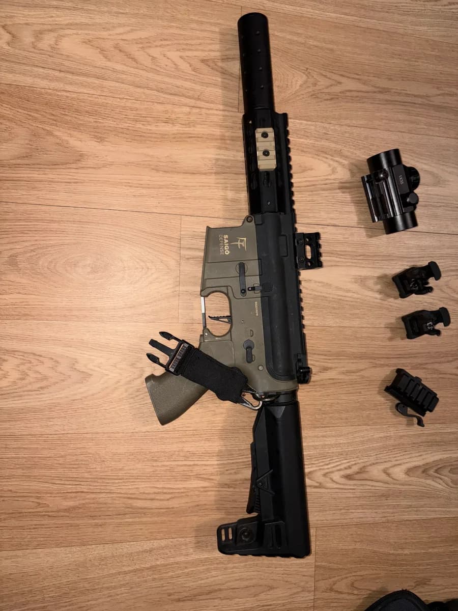 Lot airsoft complet M4 + équipement tactique – Fonctionnel mini 8