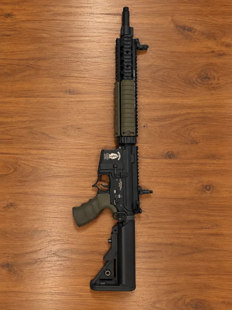 G&P M4 SPR/A AEG + silencieux + 5 chargeurs mini 1