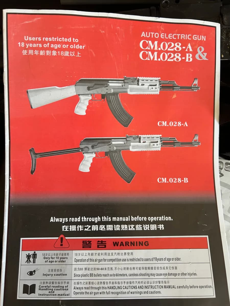 Ak 47 et pistolet mini 2